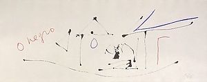 Through Black Emerge Purified, from the ¦El Negro¦ series, Robert Motherwell  American, Color lithograph