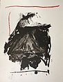 Black Rumble, Robert Motherwell  American, Color lithograph