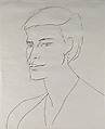 Portrait of Mark Hood, Ellsworth Kelly American, Graphite on paper