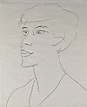 Portrait of Mark Hood, Ellsworth Kelly American, Graphite on paper