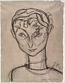 Marga Kummer, Otto Dix  German, Charcoal on paper