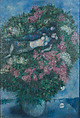 Lovers among Lilacs, Marc Chagall  French, born former Russian Empire, now Belarus, Oil on canvas