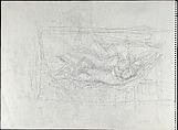 Girl Before Her Dressing Table (recto); Lovers (verso), Balthus (Balthasar Klossowski) (French, Paris 1908–2001 Rossinière), Graphite on paper (recto); graphite on paper (verso)