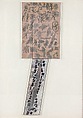 Head Neck, Ray Johnson  American, Collage of cut and torn painted and printed papers on board mounted to board