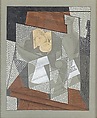 The Fruit Bowl, Juan Gris (Spanish, Madrid 1887–1927 Boulogne-sur-Seine), Graphite, wax crayon, and opaque watercolor on blue paperboard