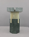 Ionik Stool, Oeuffice (founded London, 2011), Cipollino Apuano Marble, Onice Verde Onyx, Verde Guatemala Marble
