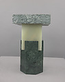 Ionik Stool, Oeuffice (founded London, 2011), Cipollino Apuano Marble, Onice Verde Onyx, Verde Guatemala Marble