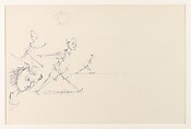 The Parade, Si Lewen American, Manufactured charcoal, pencil, crayon, ink, scratching, and hand applied gesso on paperboard