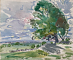 Delaware Country (recto); Landscape (verso), John Marin  American, Watercolor and graphite on paper
