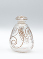 "Capricornes" (Capricorn Beetles) Bottle with Stopper, René-Jules Lalique  French, Glass, French