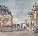 Versailles, Joseph Breck American, Watercolor and graphite on paper