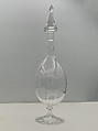 Decanter with stopper, Corning Glass Works, Steuben Division, Crystal glass