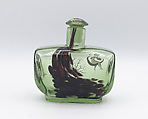 Bottle with stopper, Emile Gallé (French, Nancy 1846–1904 Nancy), Glass