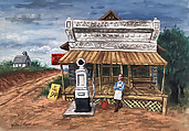 Country Store, Reginald Wilson  American, Gouache and watercolor on board