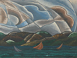 Clouds and Water, Arthur Dove  American, Oil on canvas, with selective varnish