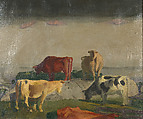 Five Cows, George Bellows  American, Oil on canvas
