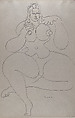 Nude, Gaston Lachaise American, Graphite on paper