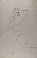 Nude, Gaston Lachaise American, Graphite on paper