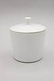 Sugar bowl, Axel Brüel (Danish, 1900–1977), Hard paste porcelain