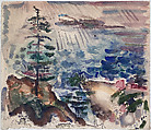 West Point (Casco Bay), Maine, John Marin American, Watercolor on paper