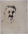 Sketch for "Samuel Knopf", George Bellows  American, Black crayon on paper