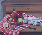 Still Life with Apples and Glass of Water, Félix Vallotton Swiss, Oil on canvas