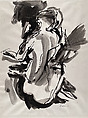 Figure Study Number 1, Robert Ranieri  American, Brush and black ink and ink wash on paper