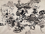 Composition, Robert Ranieri  American, Brush and black ink and wash on paper