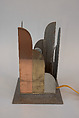 Piano lamp, Jules Bouy (American (born France), 1872–1937), Steel, glass
