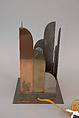 Piano lamp, Jules Bouy (American (born France), 1872–1937), Steel, glass