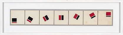 Sequence of Translational Motion, Julio Le Parc Argentine, Opaque watercolor with graphite on board mounted on board