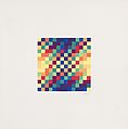 14 Colors - Diagonal, Julio Le Parc Argentine, Opaque watercolor with graphite on board
