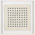 Translational Rotation, Julio Le Parc Argentine, Opaque watercolor with graphite on board