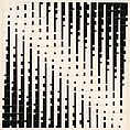 Quantitative Sequences, Julio Le Parc Argentine, Black ink and opaque watercolor with graphite on board