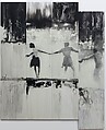 Three Figures, Lorna Simpson  American, Ink and screenprint on clayboard