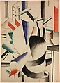 Study for "Mechanical Elements", Fernand Léger French, Watercolor over graphite on paper