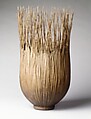 Brown Reed Basket, Mary Merkel-Hess  American, Reed and paper