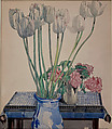 White Tulips, Charles Rennie Mackintosh British, Scottish, Watercolor over graphite on paper, British