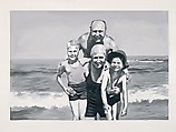 Family at the Seaside, Gerhard Richter (German, born Dresden, 1932), Oil on canvas