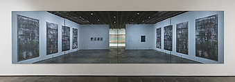 Grey Mirror (4 Parts), Gerhard Richter (German, born Dresden, 1932), Enamel behind glass