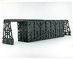Bridge With Base #2, Siah Armajani  Iranian, Stained balsa wood