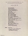 List of Neighborhood Circulating Exhibition Locations, The Metropolitan Museum of Art American, Typescript on paper, American