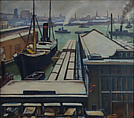 East River, Samuel Halpert  American, born former Russian Empire, now Poland, Oil on canvas