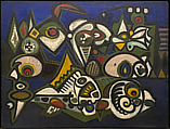 East River, Richard Pousette-Dart  American, Oil on Masonite