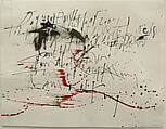 Drawing 27 from "The Diary", Leon Steinmetz  American, Black and red inks on paper