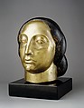 Head of a Woman, Gaston Lachaise  American, Painted bronze, stone