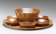 Salad plate, James Prestini (American, Waterford, Connecticut 1908–1993 Berkeley, California), Cuban Mahogany