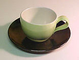 "Town & Country" Cup and Saucer, Eva Zeisel  American, Glazed earthenware