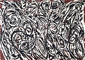 Night Creatures, Lee Krasner American, Acrylic on paper