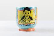 Portrait Cup: Mae Jemison, Roberto Lugo American, Glazed ceramic, American